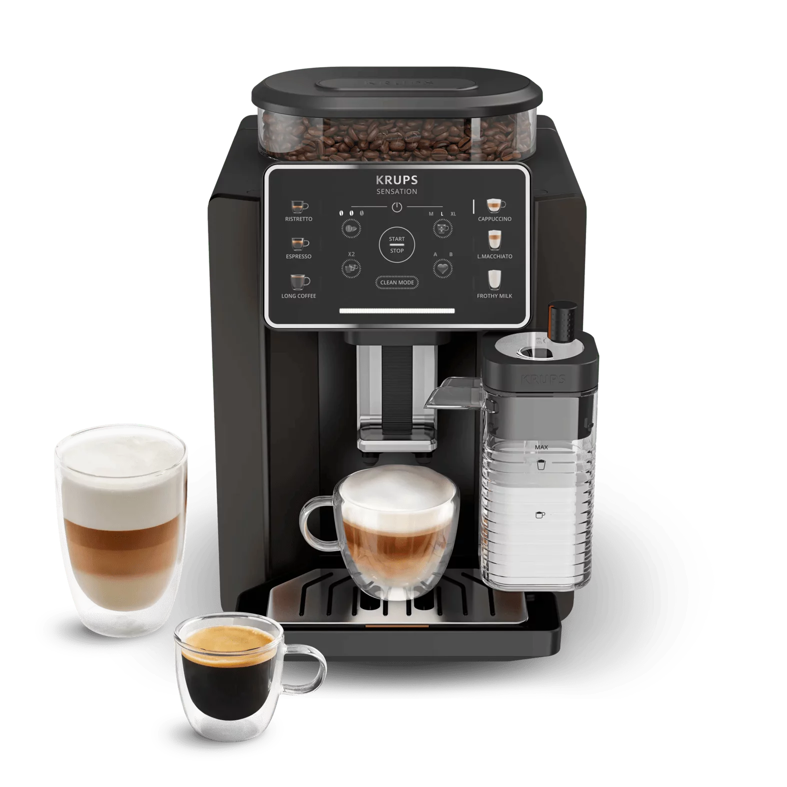KRUPS EA912910 Kaffeevollautomat Sensation Milk - Black