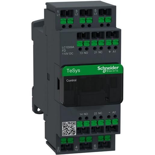 Schneider Electric SCHÜTZ 3P 9A AC3 110VDC SNAPIN / SCHN.E LC1D09AFD