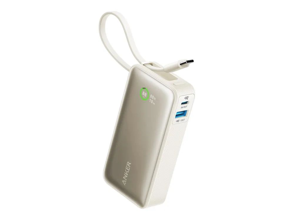 Anker Innovations Anker Nano - Powerbank - 10000 mAh - 30 Watt - 3 A - 2 Ausgabeanschlussstellen (USB-C, USB)