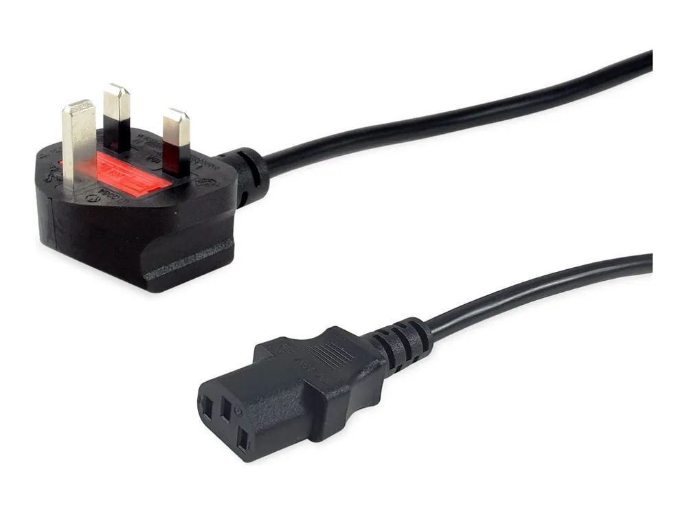 Equip Stromkabel - BS 1363 (M) zu power IEC 60320 C13 (W)