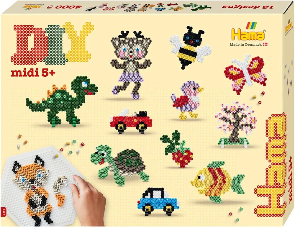 Dan Import HAMA Geschenkp. Bunte Bastelwelt 4000 st