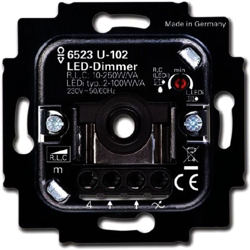 Busch-Jaeger DREH-LED-DIMMER 2-100W / BUSCH 6523 U-102 2CKA006512A0334