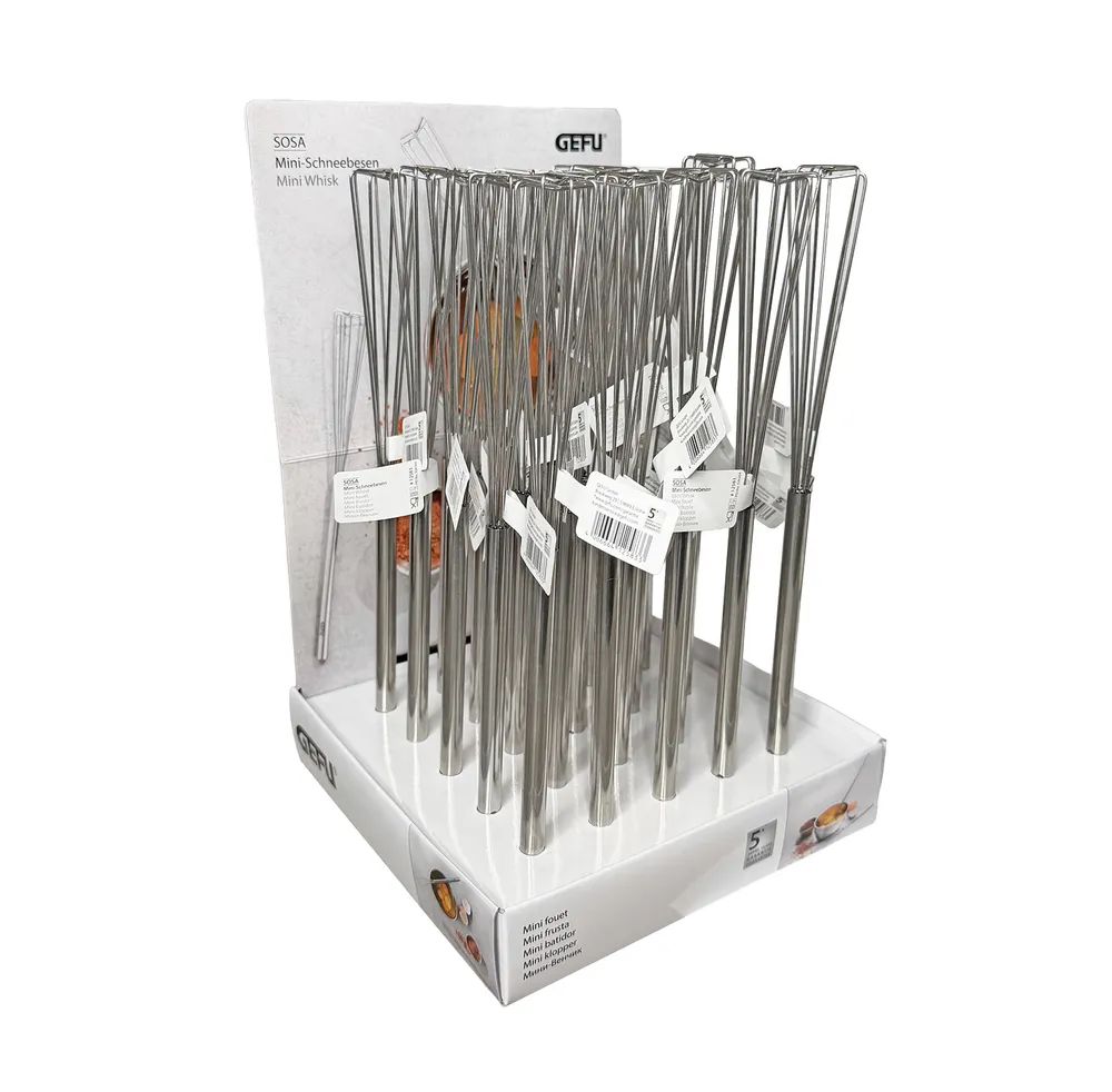 GEFU Display Mini-Schneebesen SOSA, 25 Stück