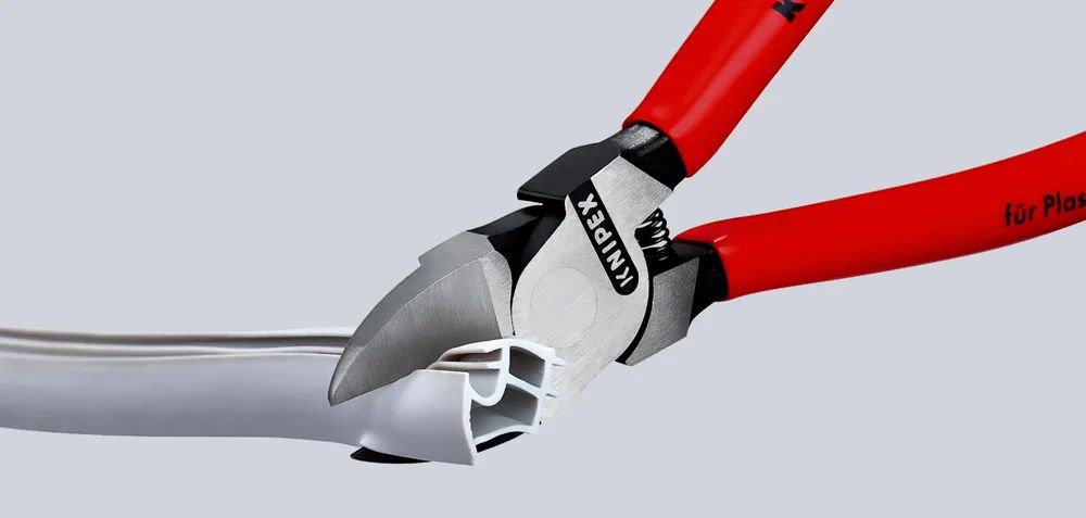 KNIPEX Seitenschneider für Kunststoff mit Kunststoff überzogen 180 mm