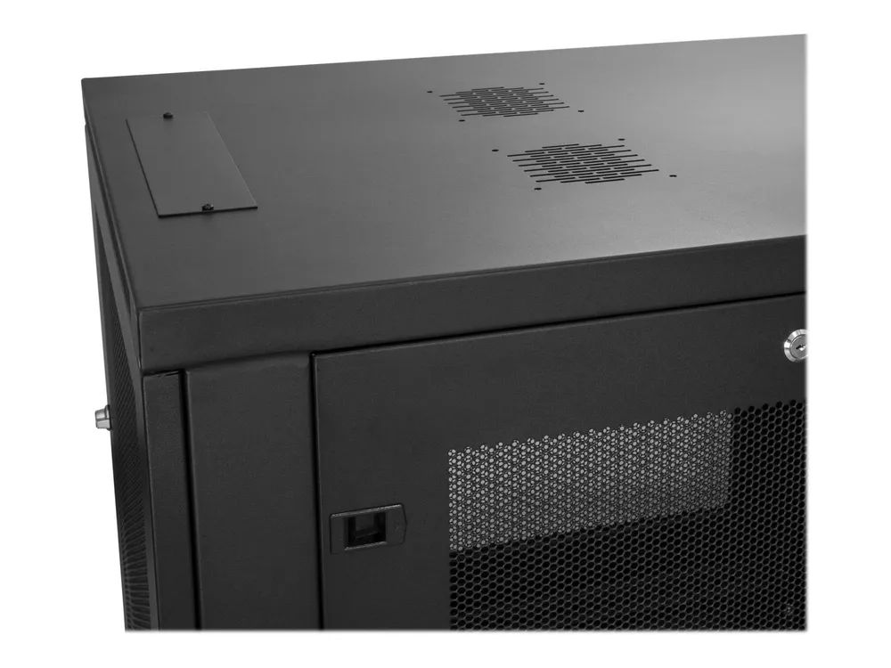 StarTech.com 6HE 19 Zoll Wand Netzwerkschrank - 2 Pfosten, 37,5cm tiefes, abschließbares Serverschrank - belüftetes IT/AV Rack mit Fachboden und Klettband, vormontiert (RK616WALM)