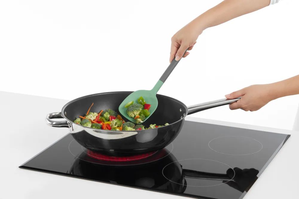 Lékué Kratzfester Silikon-Wokwender - Green