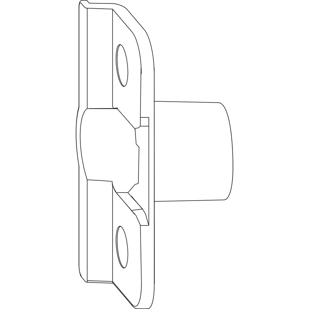 MACO Anpressverschluss einbohrbar Rahmenteil, Eurofalz 24 mm 13V (357741)