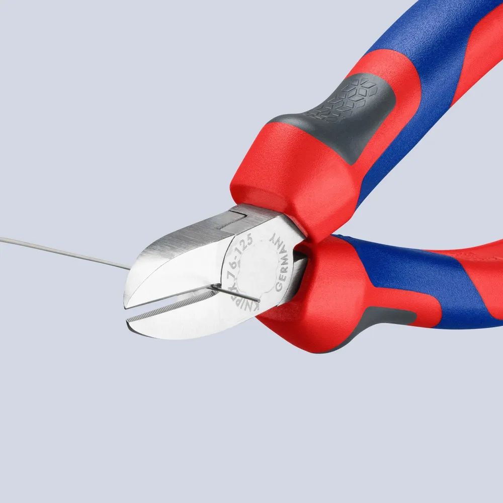 KNIPEX Seitenschneider für Elektromechaniker mit Comfort-Griffen verchromt 125 mm