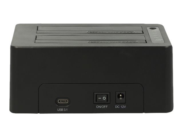 Delock HDD-Dockingstation Schächte: 2 - SATA 6Gb/s - USB 3.1 (Gen 2)