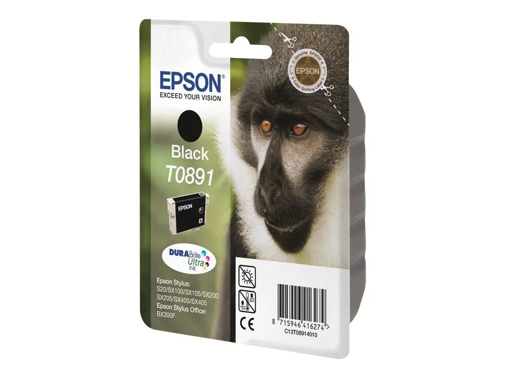 Epson T0891 - 5.8 ml - Schwarz - original - Blisterverpackung