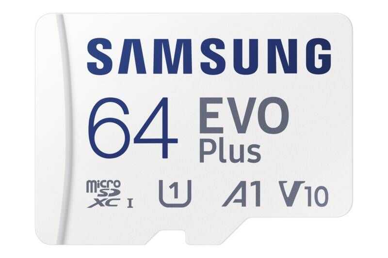 Samsung EVO Plus MB-MC64S - Flash-Speicherkarte (microSDXC-an-SD-Adapter inbegriffen)