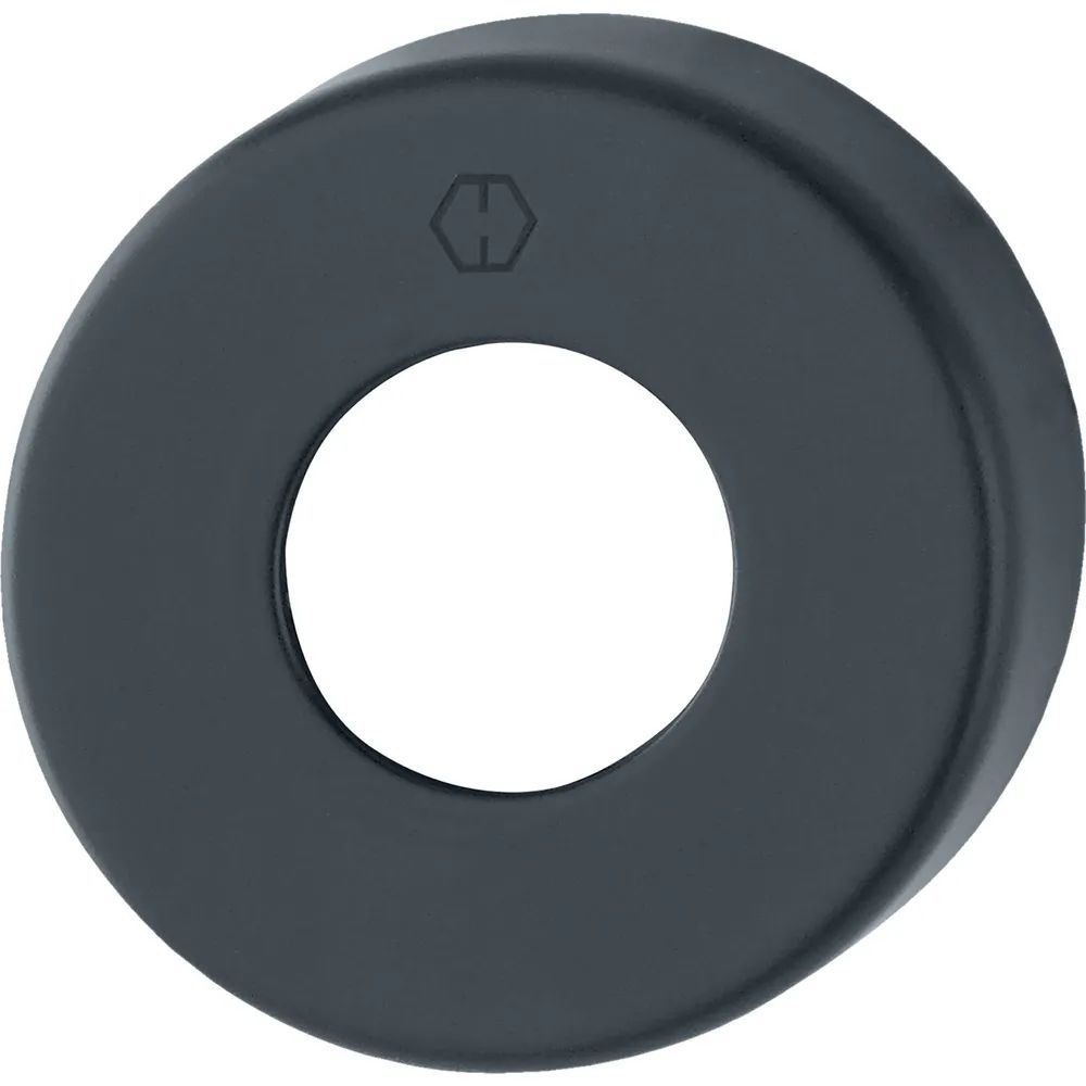 HOPPE Griff-Abdeckrosette rund, Aluminium schwarz matt