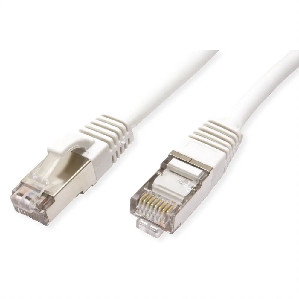 VALUE Patchkabel Cat.6 (Class E) S/FTP (PiMF), LSOH, weiß, 1,5 m