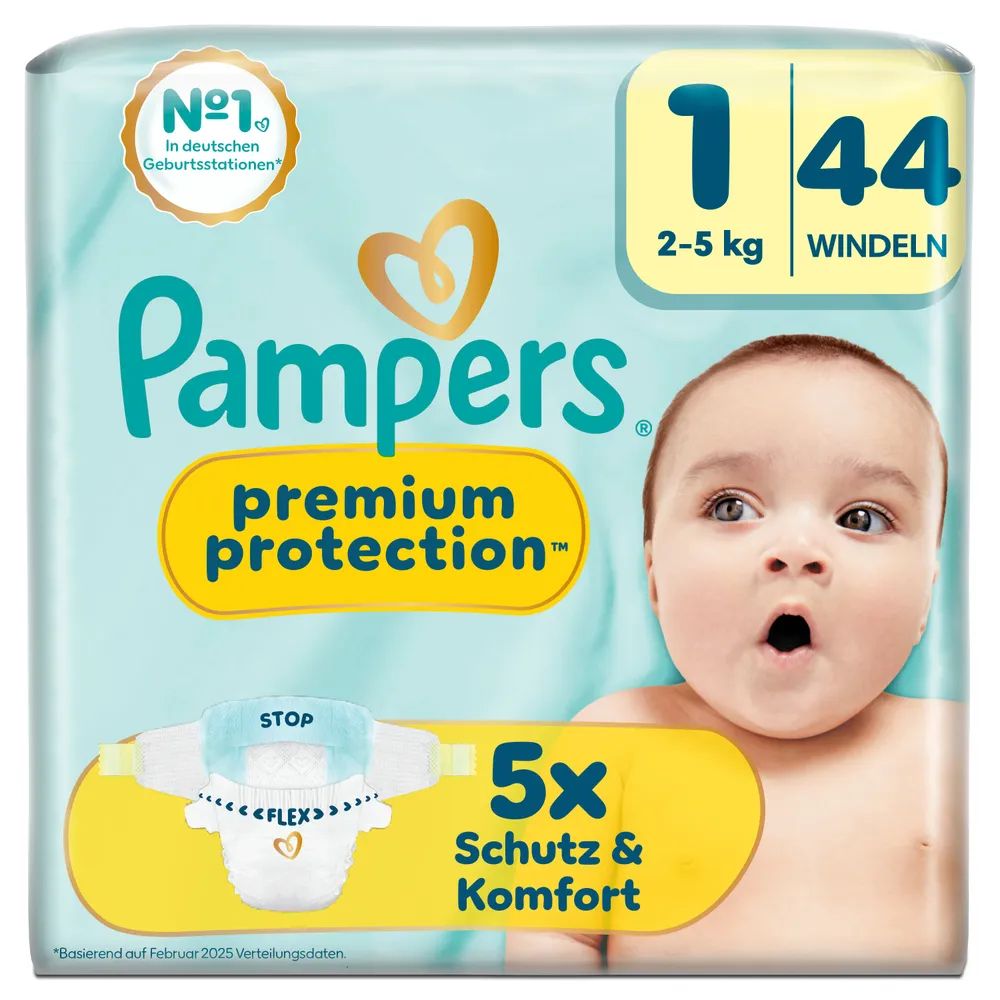 Pampers Premium Protection New Baby Gr.1 Newborn 2-5kg 