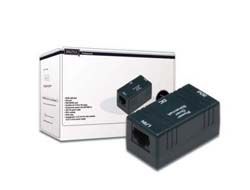 DIGITUS Passive PoE Wandbefestigungsdose, RJ45/DC/PoE