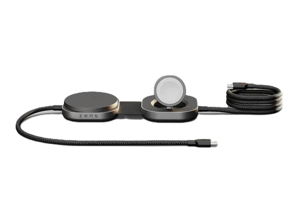 Zens Pro 3 - Kabelloses Ladegerät - 140 watt - 3 Ausgabeanschlussstellen (USB-C, magnetisch) weiß