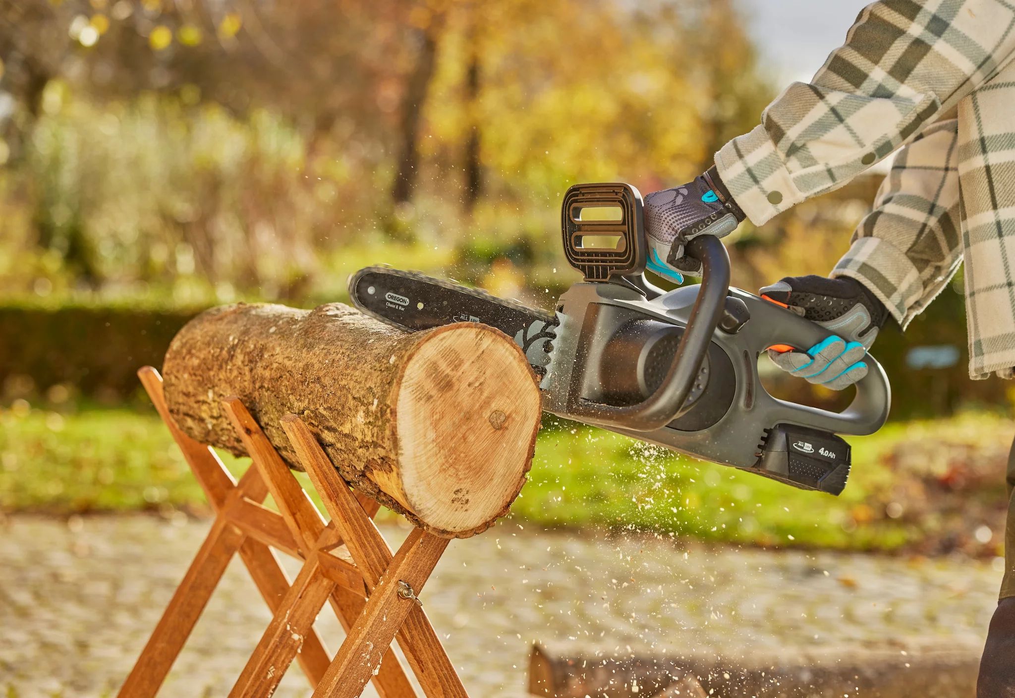 Gardena Akku-Kettensäge PowerSaw 250/18V P4A solo