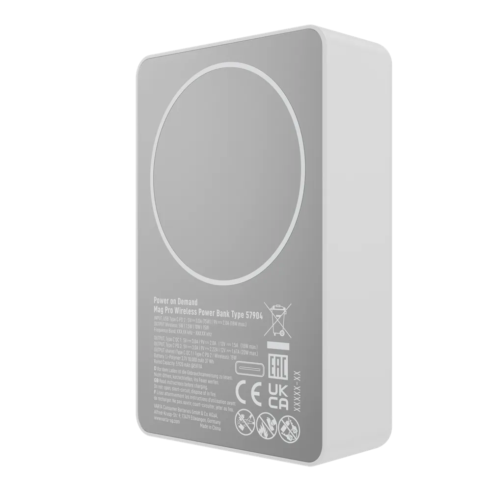 VARTA Mag Pro Wireless Power Bank 10000