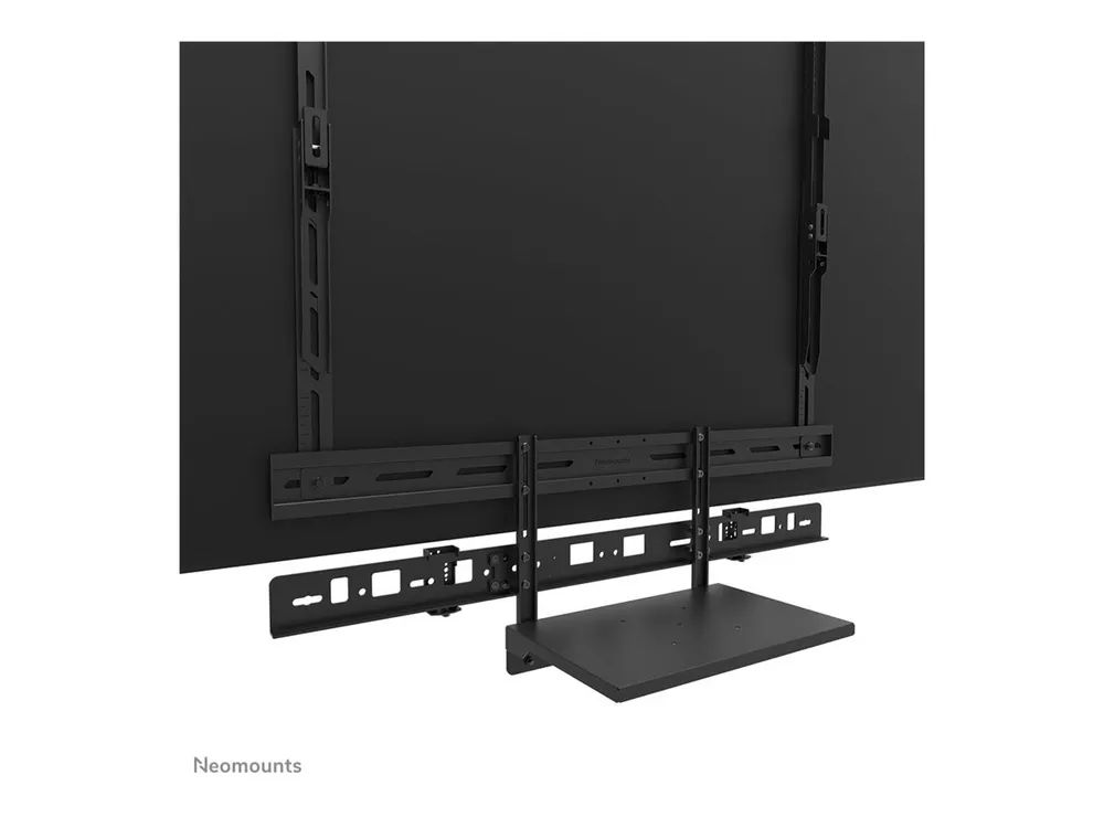 Neomounts AV60-500BL - Befestigungskit (Montageklammer, Laptop-Ablage) - für Videobar / Laptop - Universal - Schwarz - Bildschirmgröße: 109.2-279.4 cm (43"-110")