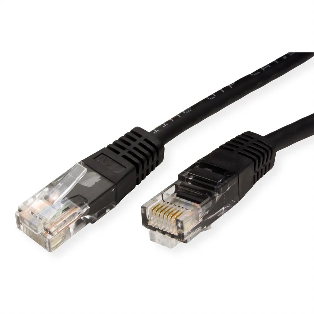 ROLINE Patchkabel Cat.5e (Class D) UTP, schwarz, 2 m