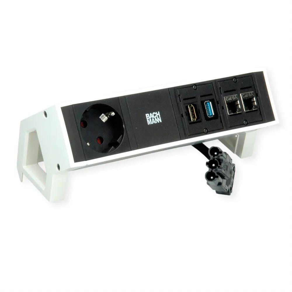 BACHMANN DESK2 1xCEE7/3 1xHDMI 2xCAT6A