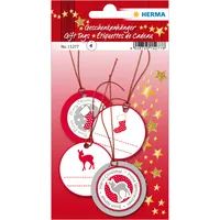 HERMA Weihnachten 3D - Rot - Silber - Papier - 4 Stück(e) - 50 mm