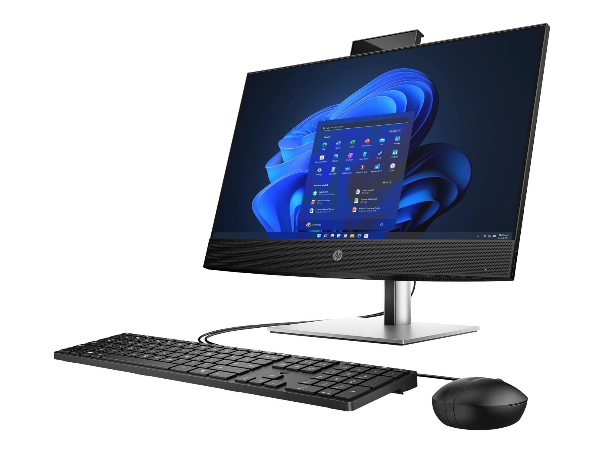 HP ProOne 440 G9 - All-in-One (Komplettlösung) - Core i7 i7-14700T / 1.3 GHz - RAM 16 GB - SSD 512 GB - NVMe - UHD Graphics 770 - 1GbE, Wi-Fi 6E, Bluetooth 5.3 - WLAN: 802.11a/b/g/n/ac/ax (Wi-Fi 6E)