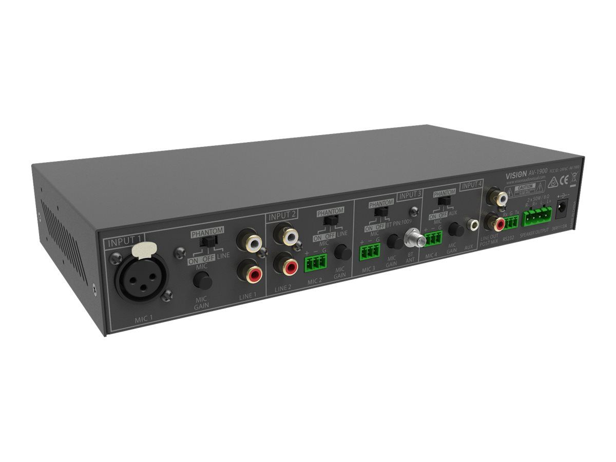 Vision AV-1900 - Mischverstärker - mit Stromversorgung