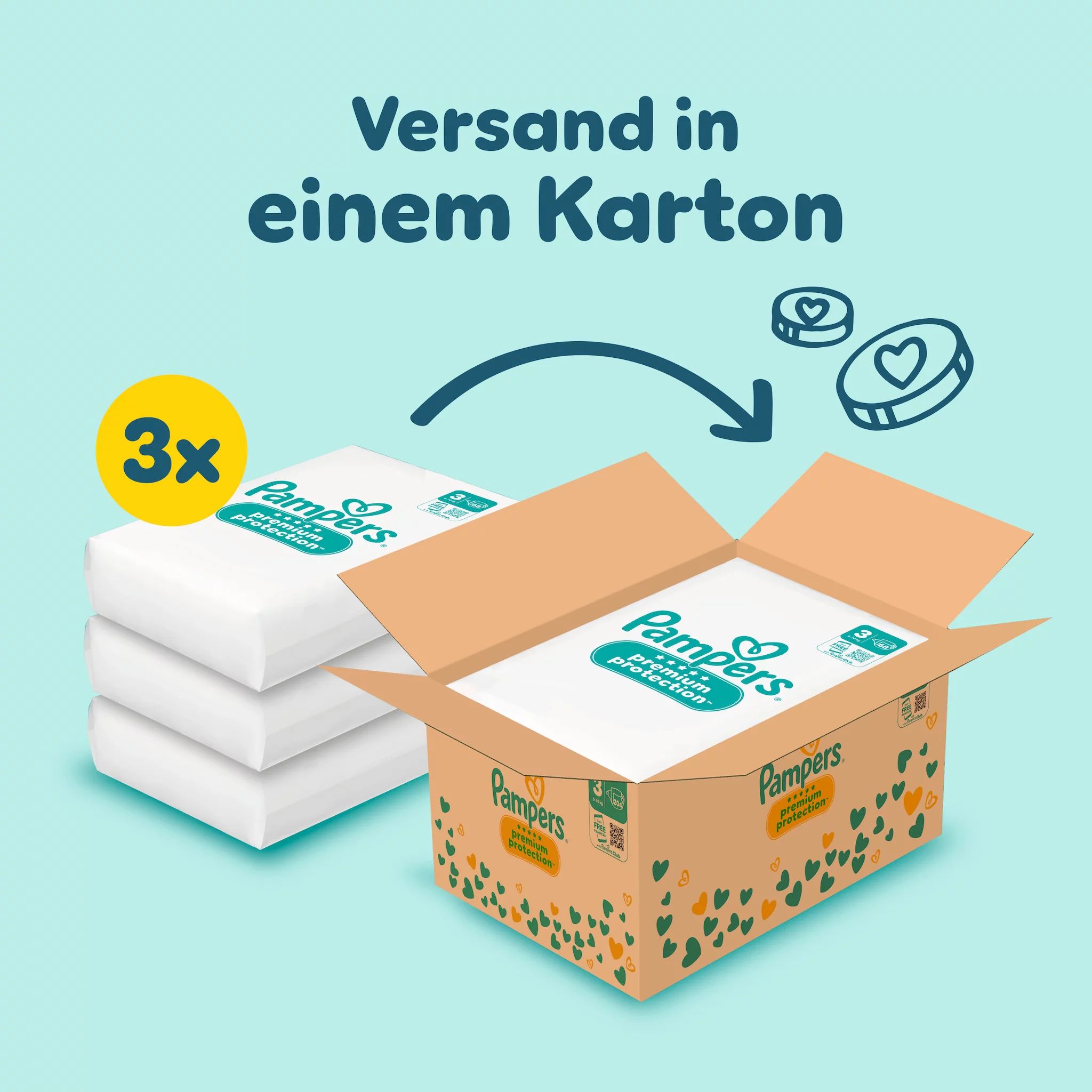 Pampers Premium Protection Gr.3 Midi 6-10kg 