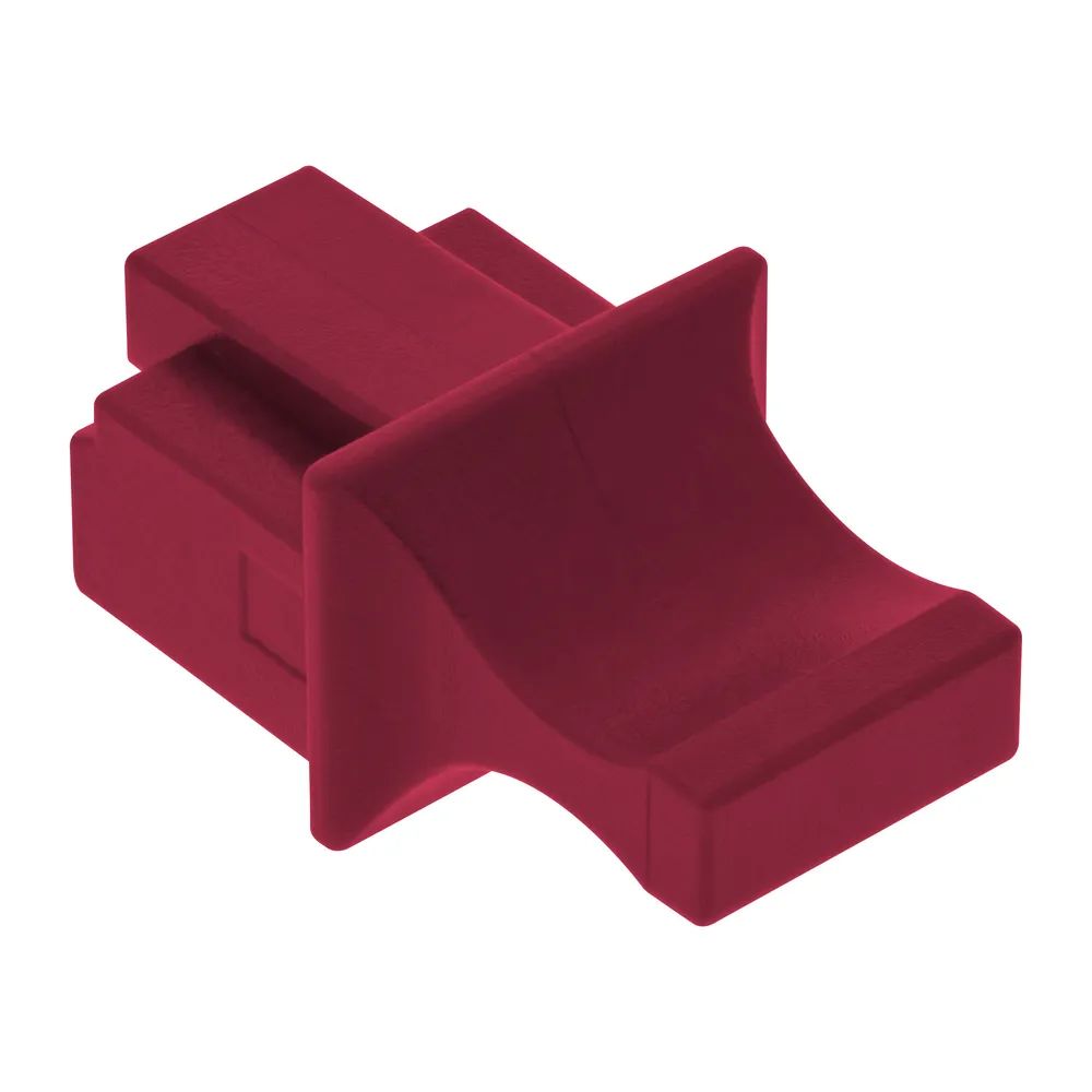 InLine Staubschutzkappen für RJ45 Buchsen - dunkelrot - 10 Stück