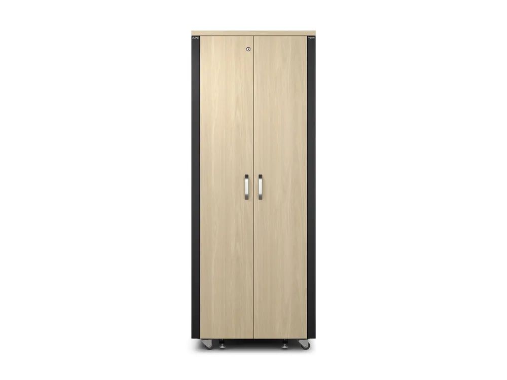 APC NetShelter - Schrank (horizontal) - schallisoliert - Wechselstrom 230 V - Ahorn - 38U - 48.3 cm (19")