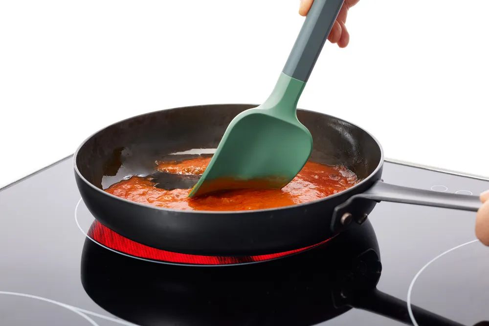 Lékué Kratzfester Silikon-Löffel-Spatel - Green