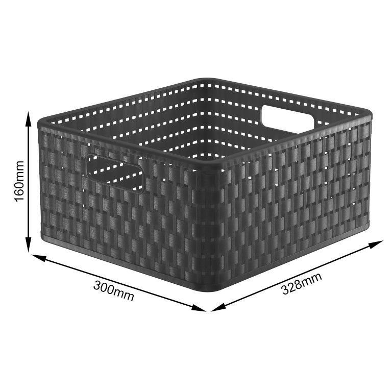 Rotho Korb quadratisch, 14 l COUNTRY