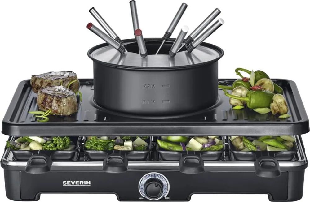 Severin Raclette RG 2347 Raclette-Fondue Kombination