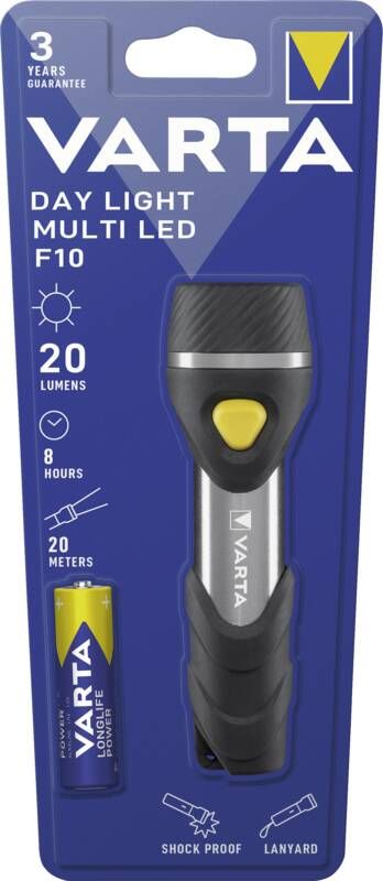 Varta Kompakt-Taschenlampe Day Light Multi LED F10