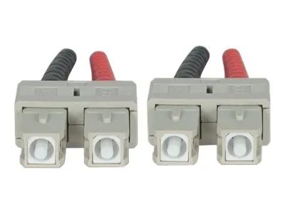 Intellinet Fiber Optic Patch Cable, OM3, SC/SC, 2m, Aqua, Duplex, Multimode, 50/125 µm, LSZH, Fibre, Lifetime Warranty, Polybag - Patch-Kabel - SC multi-mode (M)