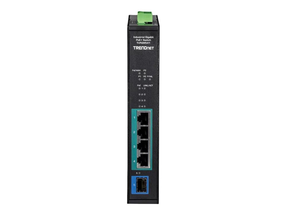 TRENDnet TI-PGM541 - Switch - -20 °C - 65 °C (-4 °F - 149 °F)