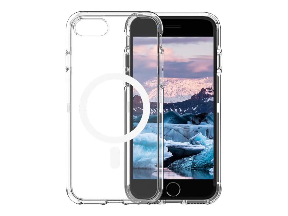 dbramante1928 Iceland Pro - Hintere Abdeckung für Mobiltelefon - MagSafe-Kompatibilität - Kunststoff - Ice Clear - für Apple iPhone 8, SE (2. Generation)