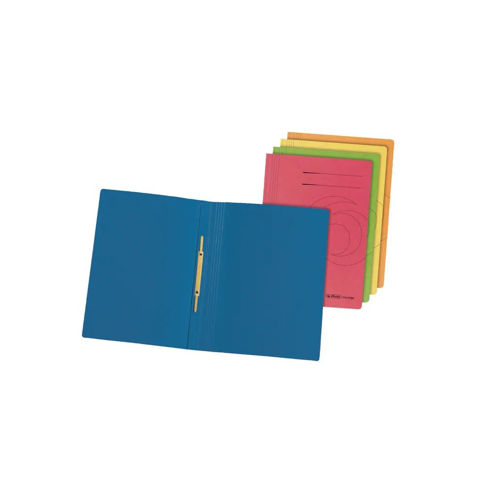 herlitz Schnellhefter, A4, Karton, farbig sortiert, 10er Packung