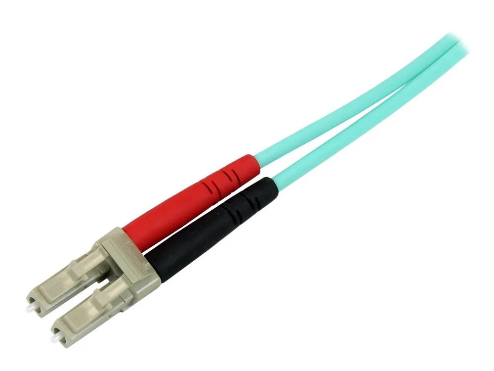 StarTech.com 1m Fiber Optic Cable - 10 Gb Aqua - Multimode Duplex 50/125 - LSZH - LC/SC - OM3 - LC to SC Fiber Patch Cable - Patch-Kabel - LC Multi-Mode (M)