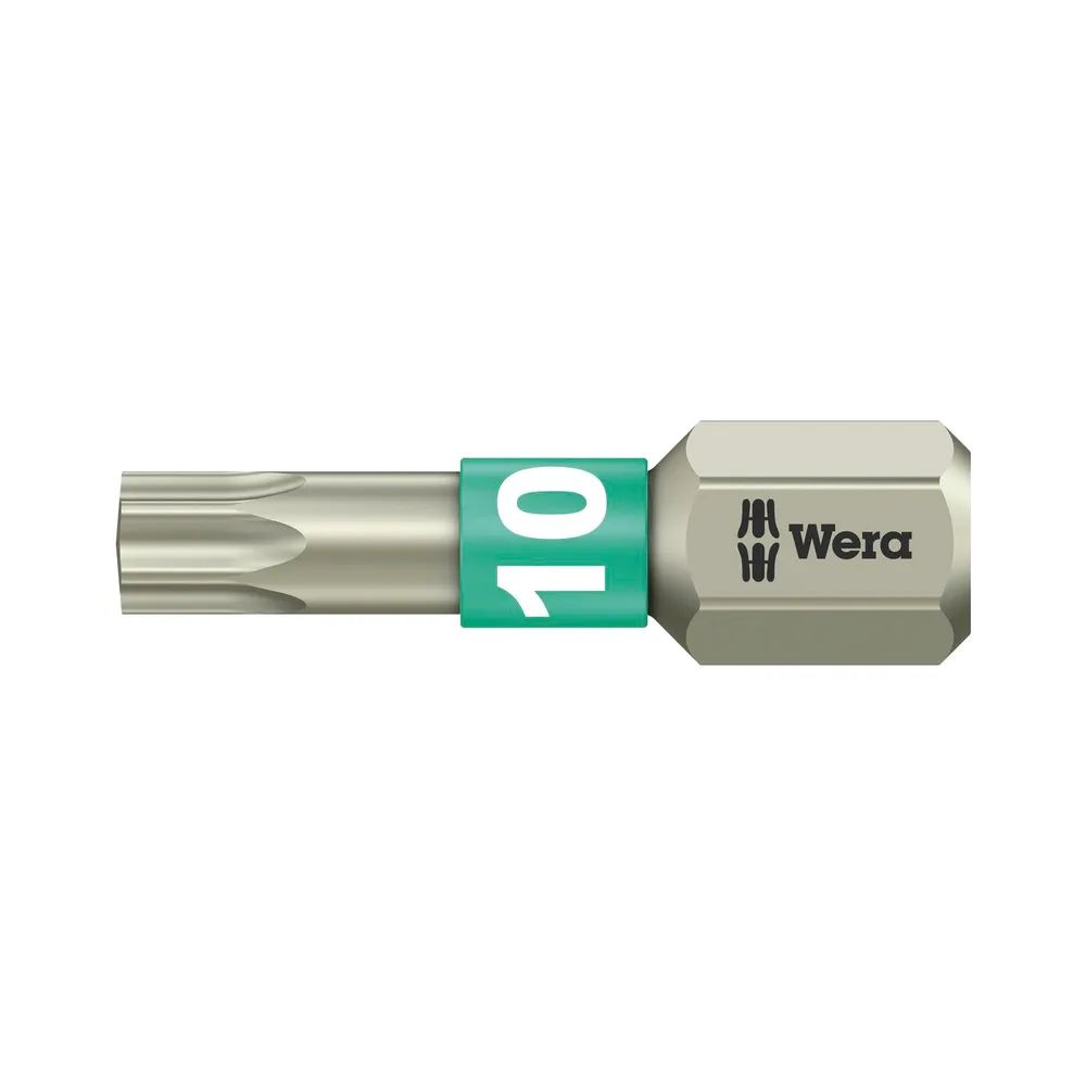 WERA Bit-Einsatz Edelstahl 3867/1TS 1/4sechskant TX10/25 mm Torx®