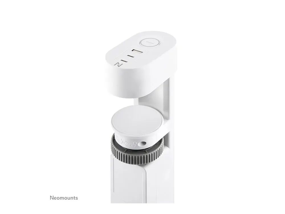 Neomounts Steckdosenleiste - USB-C + USB-A - Wechselstrom 230 V - 3680 Watt - Eingabe, Eingang Typ F - Ausgangsanschlüsse: 3 (2 x 24-poliger USB-C (PD)