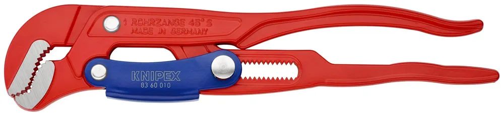 KNIPEX Rohrzange S-Maul mit Schnelleinstellung rot pulverbeschichtet 330 mm