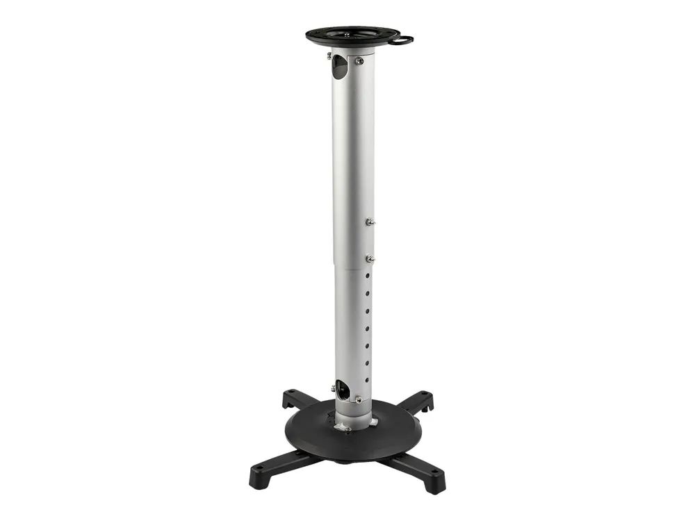 StarTech.com Universal Ceiling Projector Mount, Heavy Duty Height Adjustable/Extendable Pole Mount 5"-22.7" from Ceiling, 33lb (15kg)