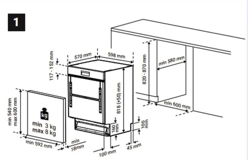 Beko BDSN26440X Einbaugeschirrspüler Integrierbar, 60cm - 14 MG, Edelstahl