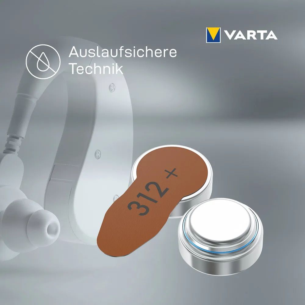 VARTA Hearing Aid Batteries 312 Blister 8