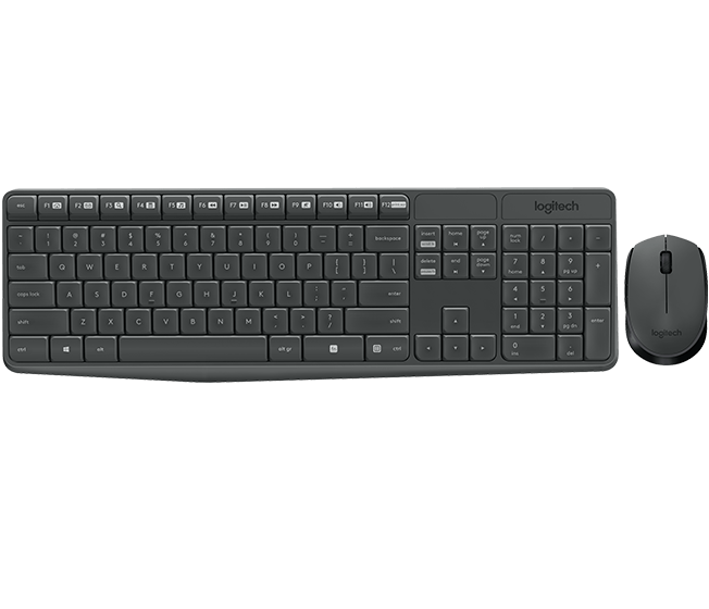 Logitech MK235 - Tastatur-und-Maus-Set - kabellos