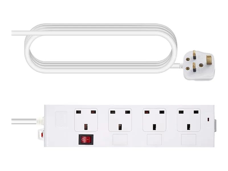 Vision 4-Socket Power Strip UK