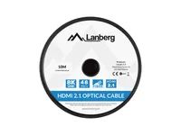 Lanberg HDMI m/m V2.1 Kabel 8K optisch AOC schwarz - Kabel - Digital/Display/Video
