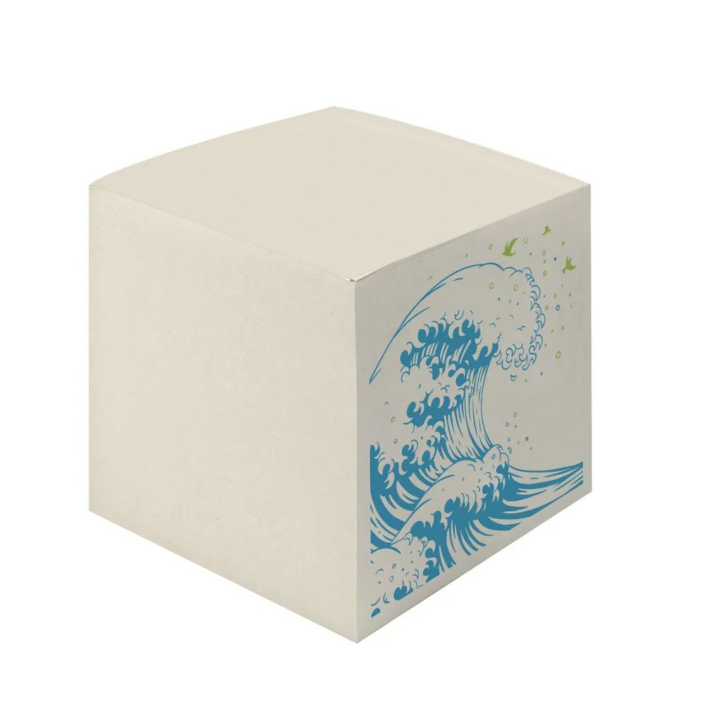 herlitz Notizklotz 9x9x9 cm 900 Blatt GREENline Welle